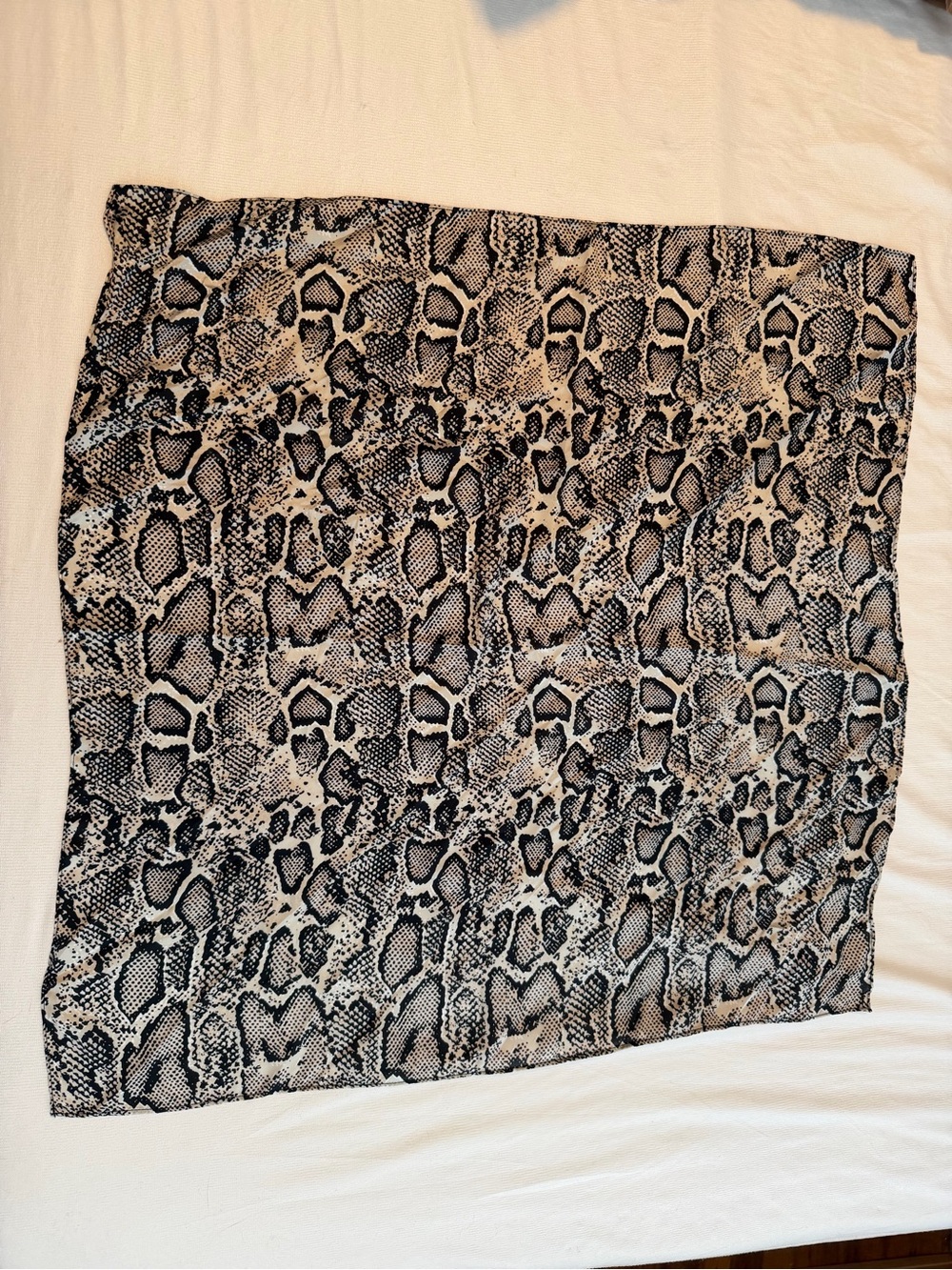 Snake Print Reptile Habitat Liner - Black & Brown